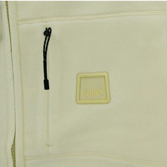 NWT Rains Women’s Teens Fleece Vest Color Straw Versatile - Size XS - Picture 4 of 9
